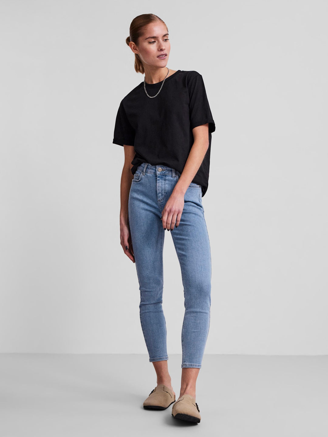 Pcdelly MW Skinny Fit Jeans