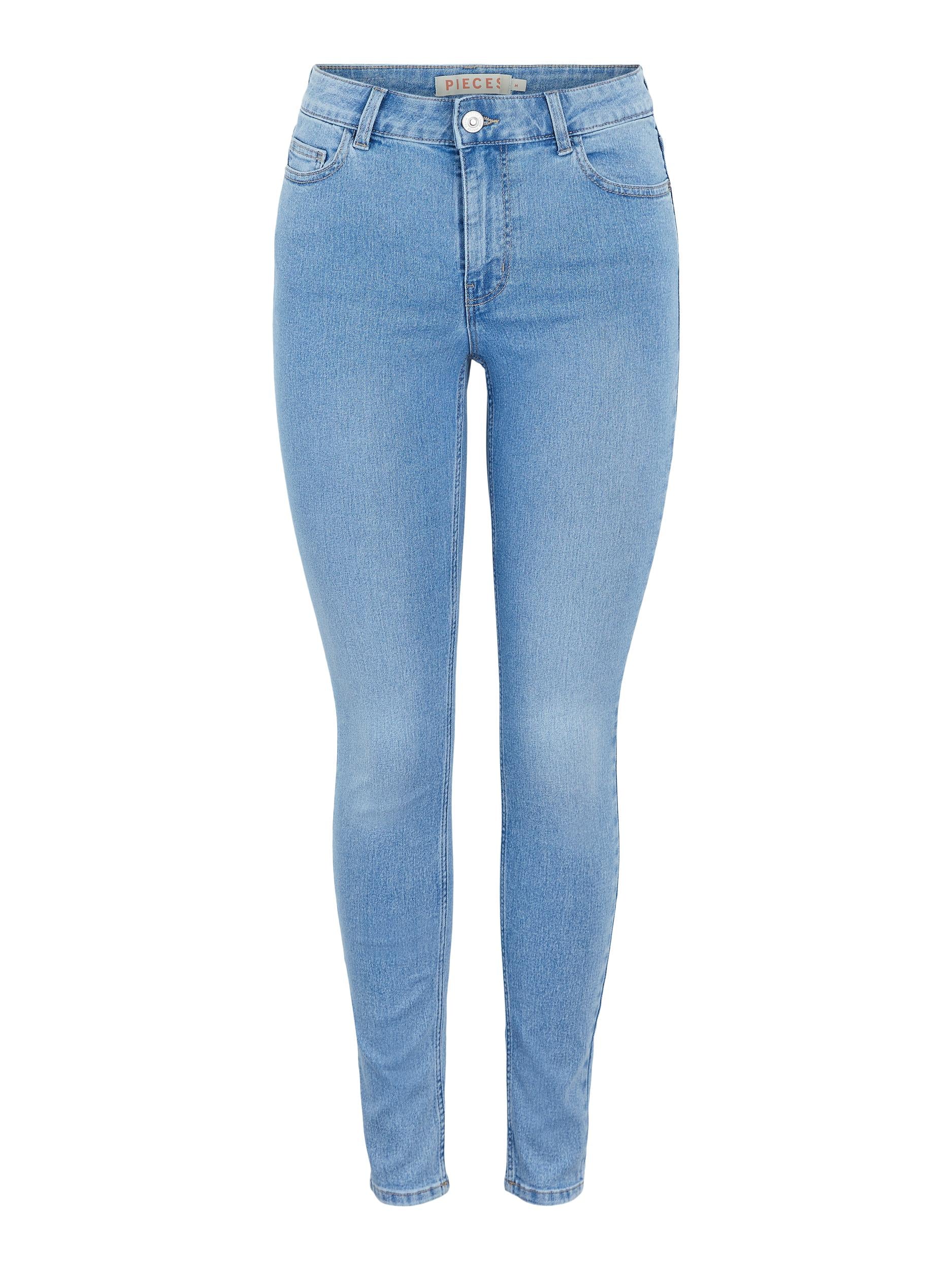Pieces mid waist skinny fit cheap jeans