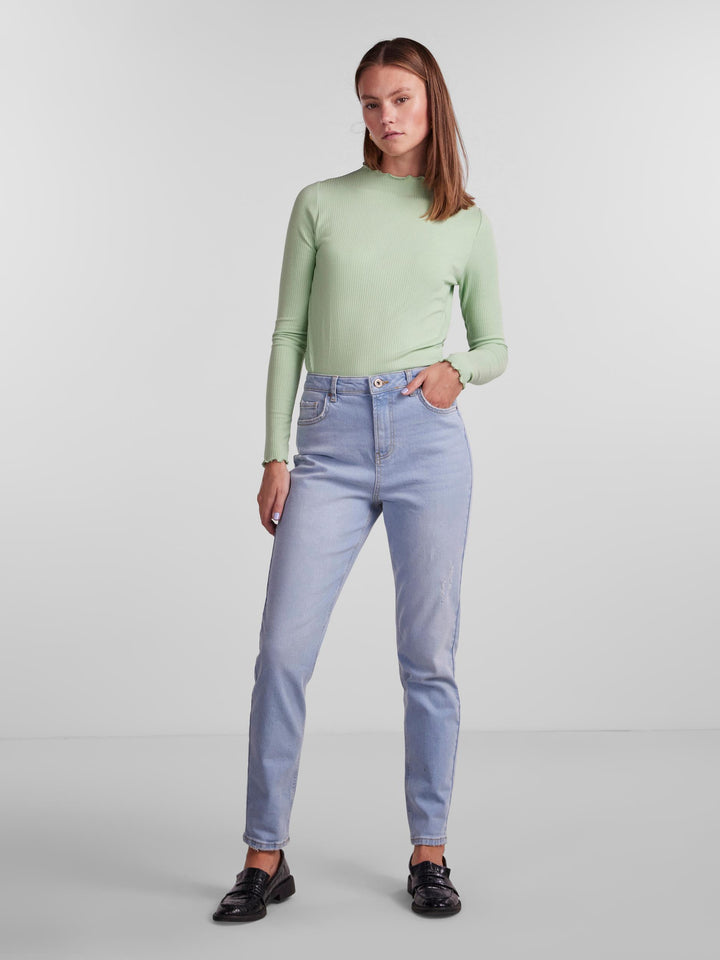 Pcleah High Waist MOM Jeans