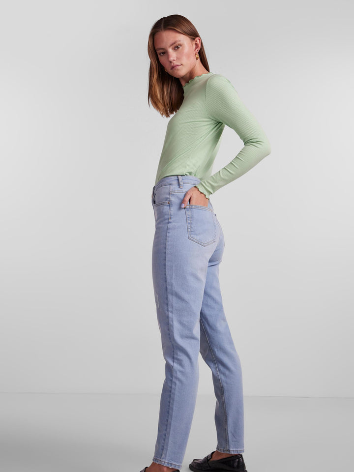 Pcleah High Waist MOM Jeans