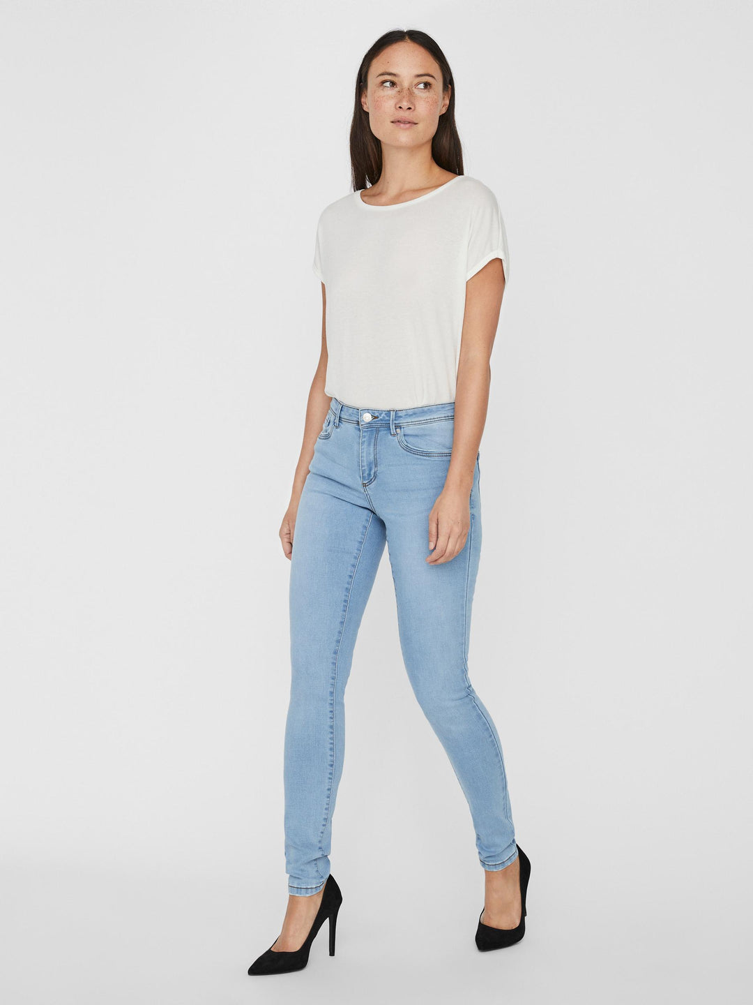 VMTANYA NORMAL WAIST SLIM FIT JEANS