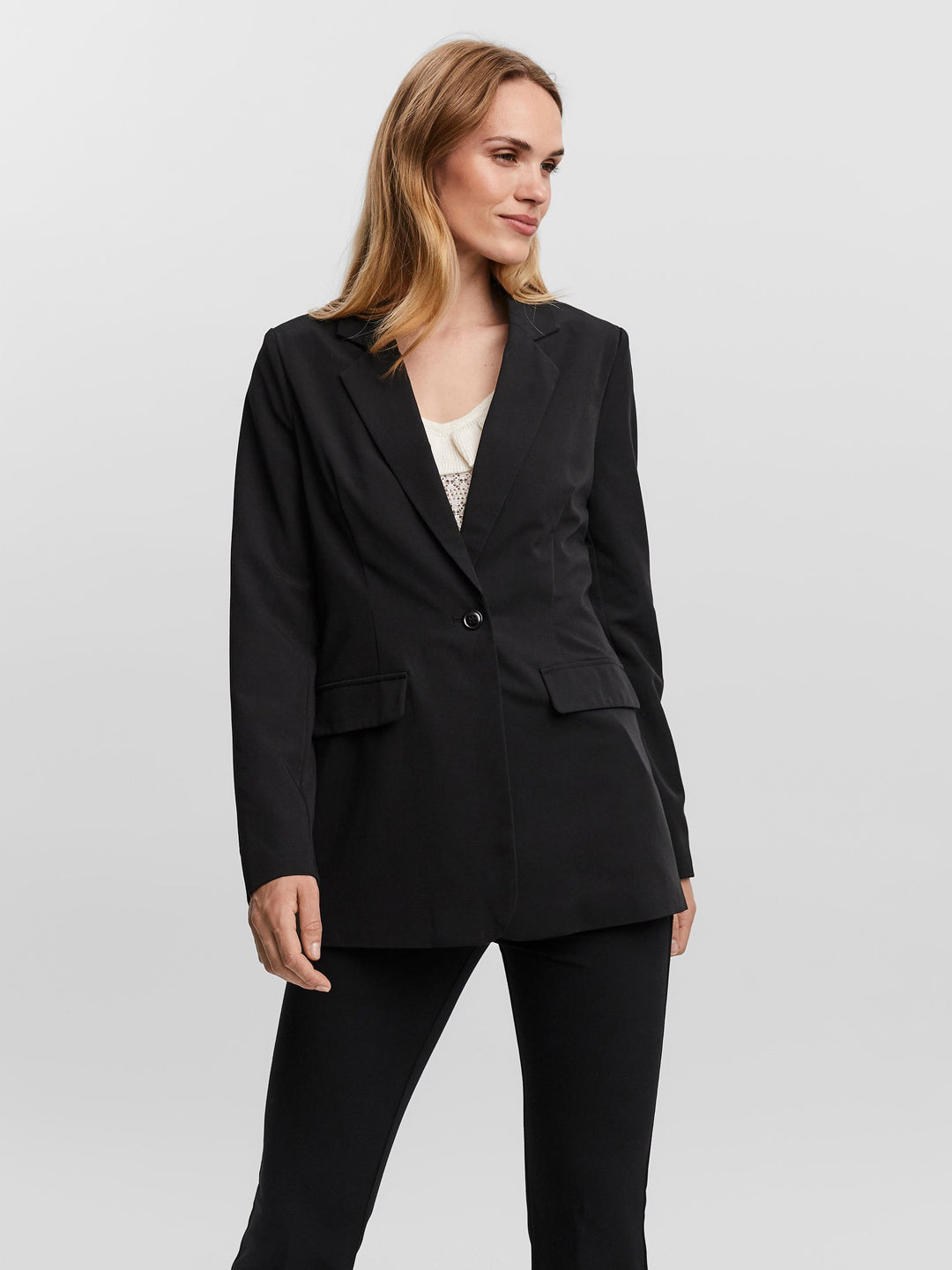 Loose Fit Hakket Revers Blazer